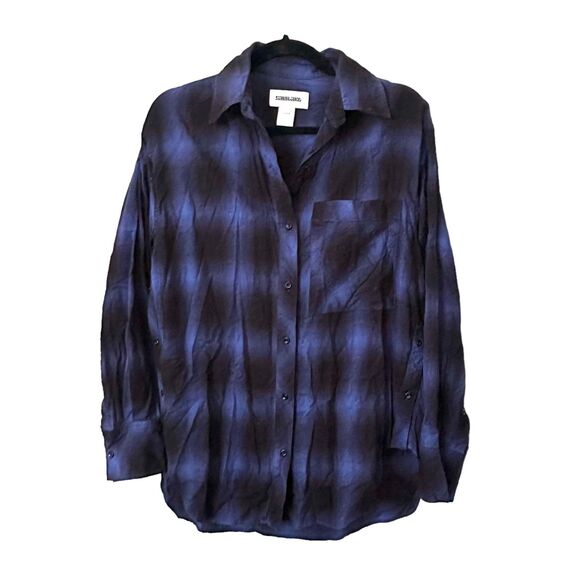 SAINTART Plaid Oversized‎ Button Down Sz XS - Picture 1 of 4